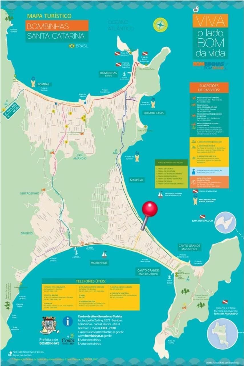 شقة Apto Praia De Mariscal E Canto Grande Bombinhas Sc - Canela Flats 02 المظهر الخارجي الصورة